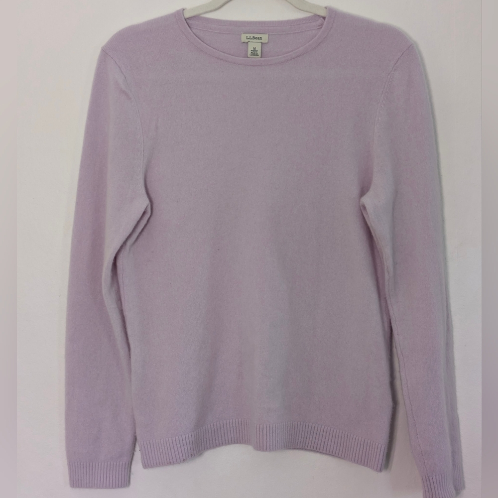 Lavender Cashmere Sweater By LL Bean
